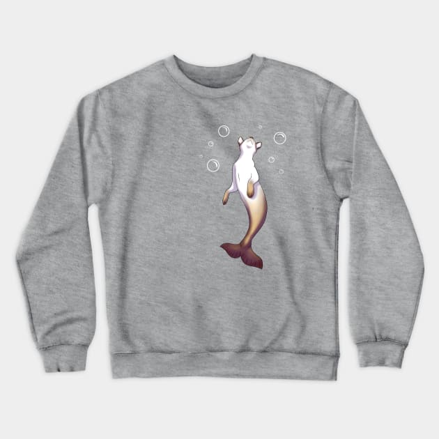 Siamese Catfish Crewneck Sweatshirt by AnxietyDog
